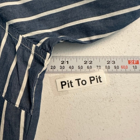 Womens Cottagecore Striped Lace Hem Top Size‎ M Boho Artisan Layered Romantic - Picture 6 of 8